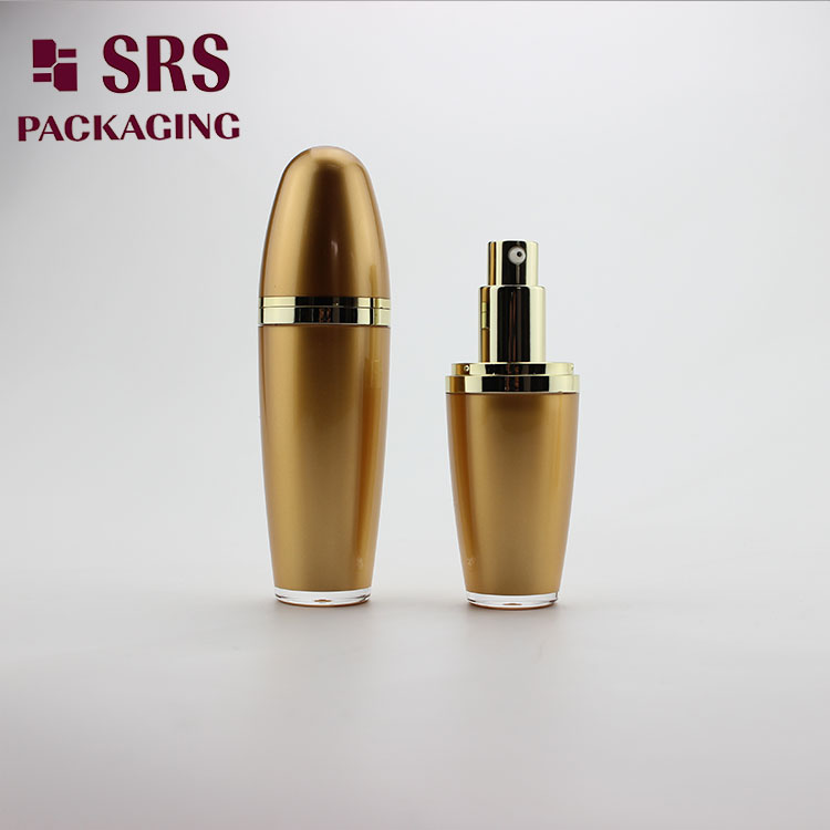 L010 high quality acrylic skin care lotion plastic bottle with cap